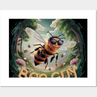 Funny Beekeeper Art For Men Dad Bee Hive Honey Beekeeping Posters and Art